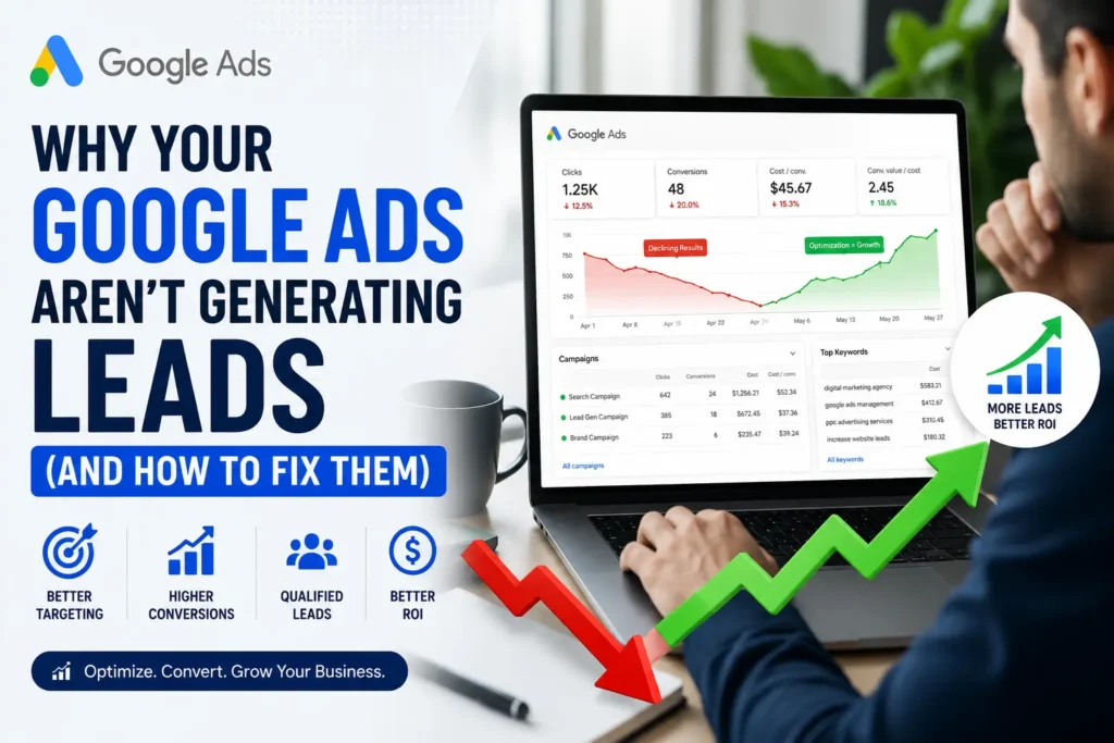 This an image, where it shows why google ads conversions less