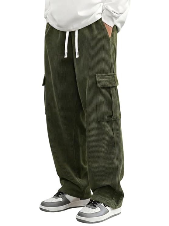 Samfor Pant for Men Casual Feel Cargo Joggers for Men – Loose Fit Utility Pants with 6 Pockets | Durable Outdoor & Hiking Trousers for man