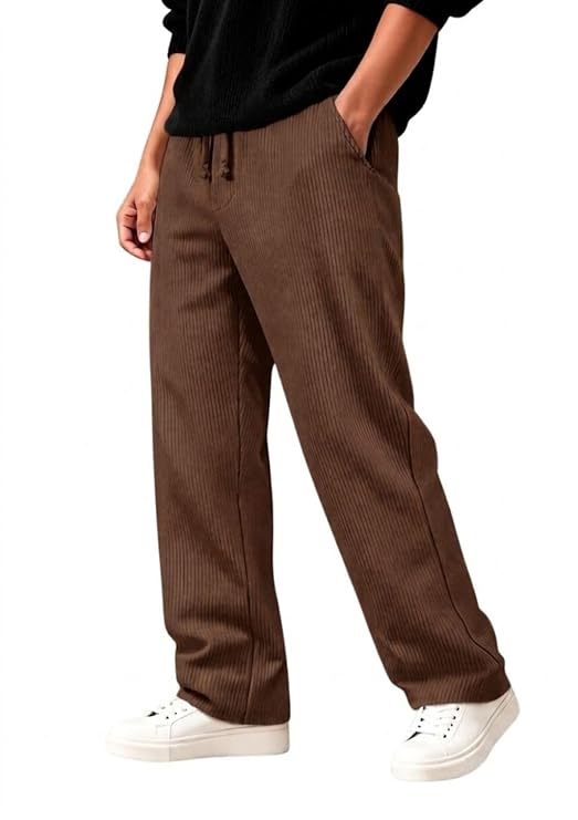 Trousers for man | Elastic Waist Loose fit Pant for Men | Casual Bottom Wear| Stretchable & Comfortable Sweatpant Trouser |Pant for Causal & Formal Wear |Gym Joggers - Image 2